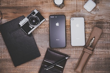 iPhoneと筆記用具